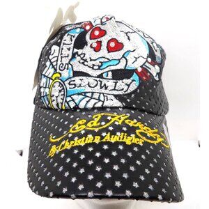 Christian Audigier Ed Handy (Love Kills Slowly) Rhinestone Hat New